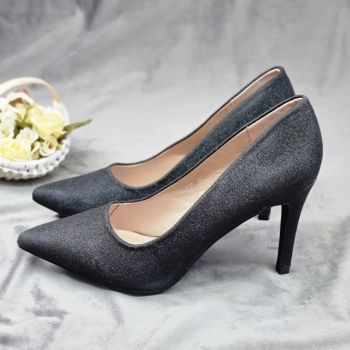 Pantofi Stiletto Dama Negri Cu Toc Kailyn ieftini