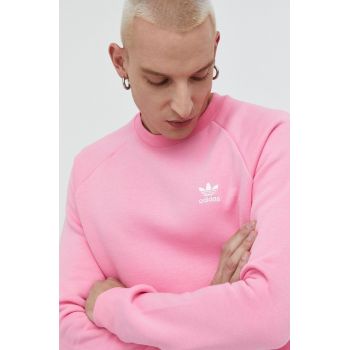 adidas Originals bluza barbati, culoarea roz, neted
