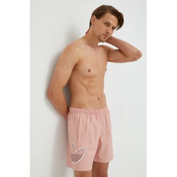 adidas Originals pantaloni scurti de baie culoarea roz de firma original