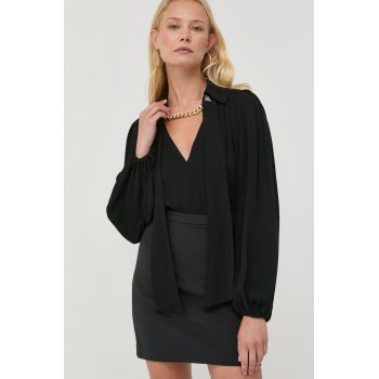 Elisabetta Franchi bluza femei, culoarea negru, neted