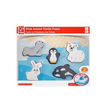 Hape Puzzle Tactil - Animalele Polare de firma original