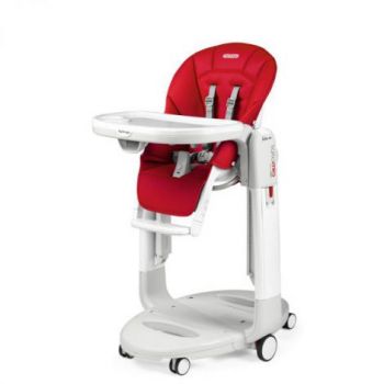 Scaun de masa 3 in 1 Peg Perego Tatamia Follow Me, 0-15 Kg, Fragola, Visiniu de firma original