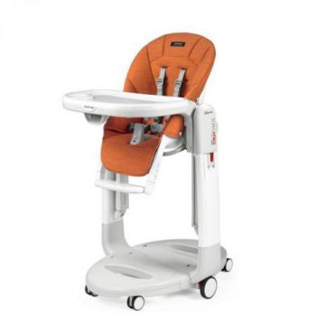 Scaun de masa 3 in 1 Peg Perego Tatamia Follow Me, 0-15 Kg, Wonder Orange, Portocaliu de firma original