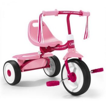Tricicleta pliabila Radio Flyer Fold 2 Go Pink, 1-3 ani ieftina