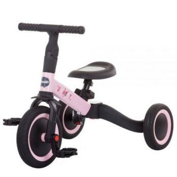 Tricicleta si bicicleta Chipolino Smarty 2 in 1 light pink la reducere