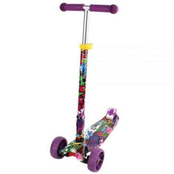 Trotineta Chipolino Croxer Evo purple grafitti de firma originala