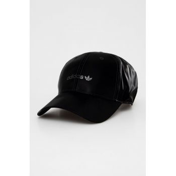 adidas Originals șapcă culoarea negru, neted de firma originala