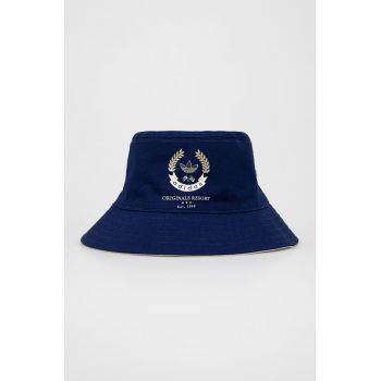 adidas Originals palarie reversibila din bumbac culoarea albastru marin, bumbac