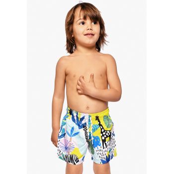 Pantaloni scurti de baie cu model tropical
