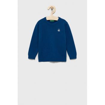 United Colors of Benetton pulover de bumbac pentru copii light