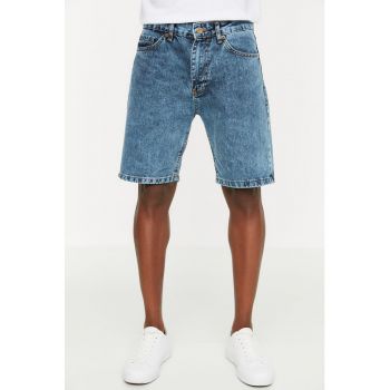Pantaloni scurti din denim cu talie joasa