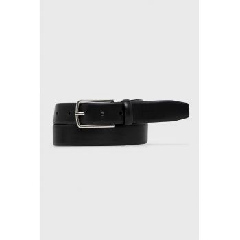 BOSS curea de piele bărbați, culoarea negru 50471171 de firma originala