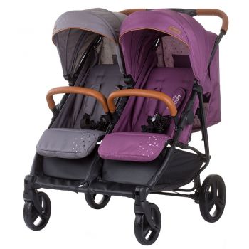 Carucior gemeni Chipolino Passo Doble lilac platinum ieftin