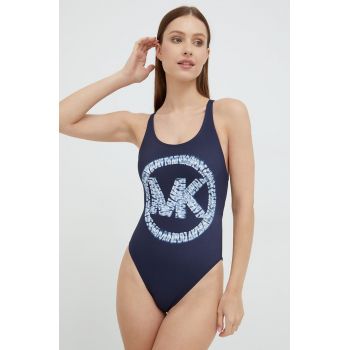 MICHAEL Michael Kors costum de baie dintr-o bucată culoarea albastru marin, cupa usor rigidizata