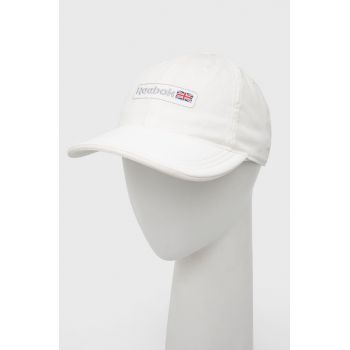 Reebok Classic șapcă culoarea alb, cu imprimeu de firma originala