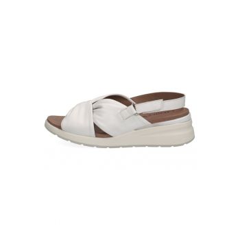 Sandale de piele cu aspect rasucit Sandale de piele cu aspect rasucit