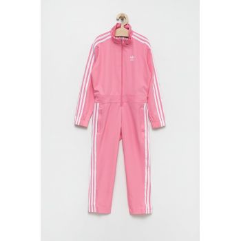 adidas Originals salopeta copii culoarea roz