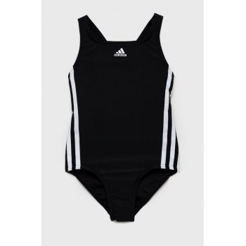 adidas Performance costum de baie dintr-o bucată pentru copii culoarea negru