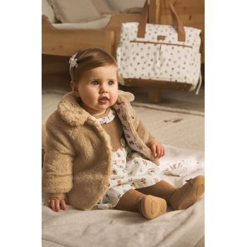 Mayoral Newborn palton copii culoarea maro
