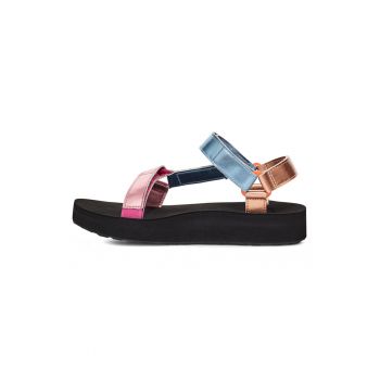 Sandale colorblock cu velcro