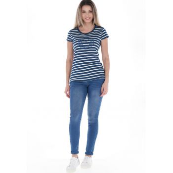 Tricou de bumbac cu dungi