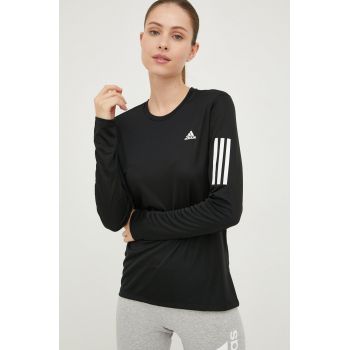 adidas Performance longsleeve pentru alergare Own The Run culoarea negru