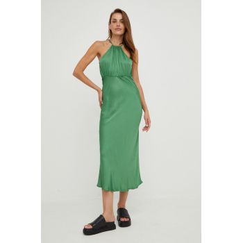 Answear Lab rochie culoarea verde, maxi, drept