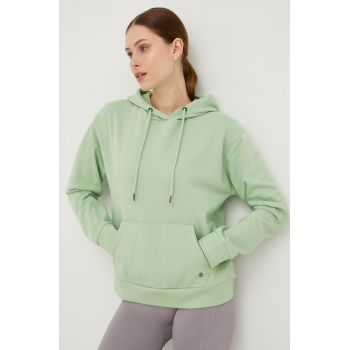 Roxy bluza 6110209900 femei, culoarea verde, neted