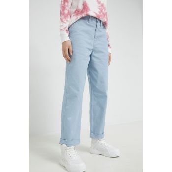 Vans pantaloni femei, lat, high waist