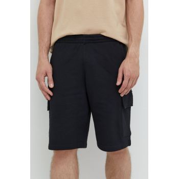 adidas Originals pantaloni scurti din bumbac barbati, culoarea negru