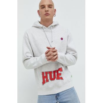 HUF bluza barbati, culoarea gri, melanj