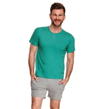 Pijama din bumbac Albert 2536 - 2 - verde XL