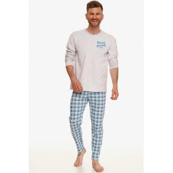 Pijama din bumbac Mario 2656 1 M la reducere