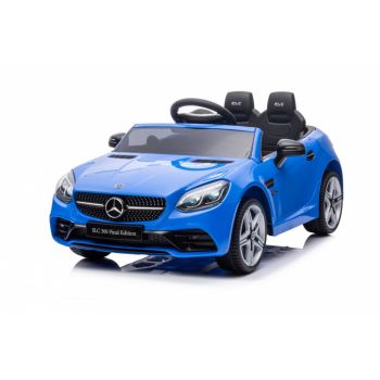 Masinuta electrica cu scaun de piele Mercedes SLC 300 Blue de firma originala