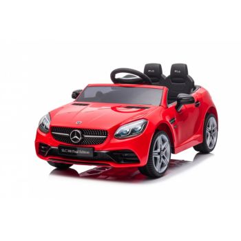 Masinuta electrica cu scaun de piele Mercedes SLC 300 Red