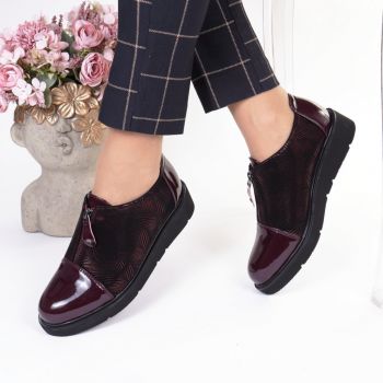 Pantofi usori Rosita bordo