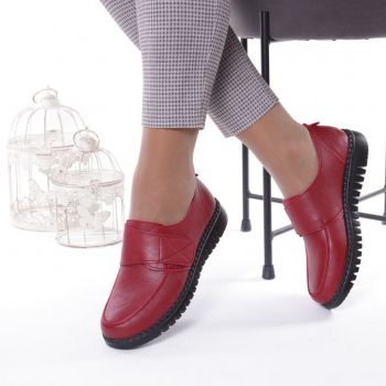 Pantofi cu talpa joasa Marcela rosu