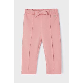 Mayoral pantaloni copii culoarea roz, neted
