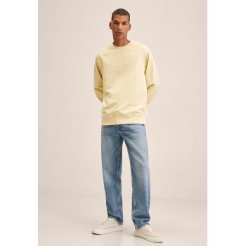 Bluza sport regular fit cu decolteu la baza gatului Dylan