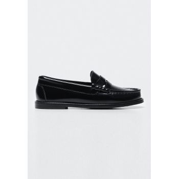 Pantofi loafer uni de piele Costa