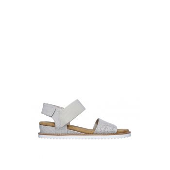 Sandale wedge cu velcro Desert Kiss