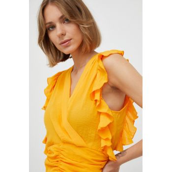 Morgan bluza culoarea portocaliu ieftina