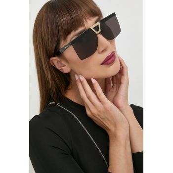Saint Laurent ochelari de soare femei, culoarea negru de firma originali
