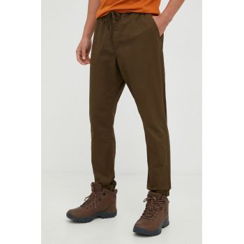 Columbia pantaloni barbati, culoarea verde