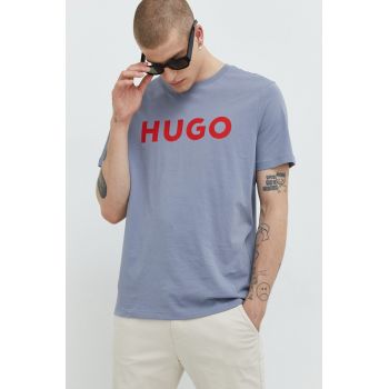 HUGO tricou din bumbac cu imprimeu