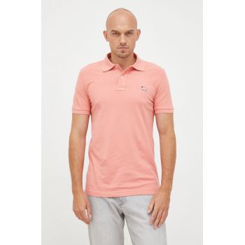 United Colors of Benetton polo de bumbac culoarea roz, cu imprimeu