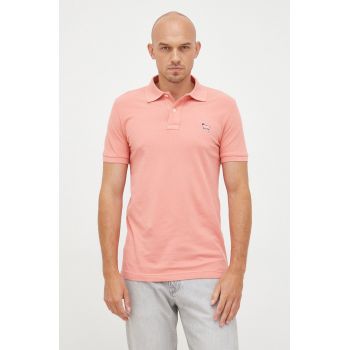 United Colors of Benetton polo de bumbac culoarea roz, cu imprimeu