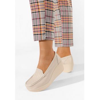 Mocasini dama piele Tangelo bleu