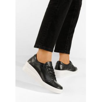 Pantofi casual dama piele Theodora negri