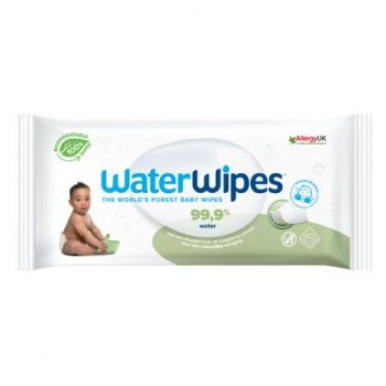 Servetele umede Biodegradabile Water Wipes Soapberry, 60 buc